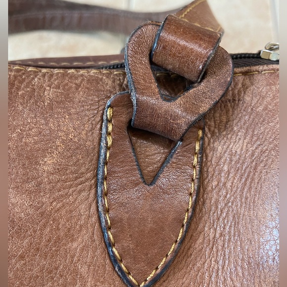 Vintage MODA D’Luciano Mexico Brown Leather Shoulder Bag Purse - Picture 15 of 16